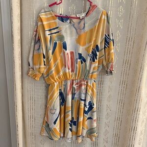 Umgee Multicolor Abstract Dress